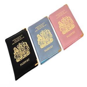 Porte-passeport en faux cuir PU personnalisé, vente en gros - Product Image 1