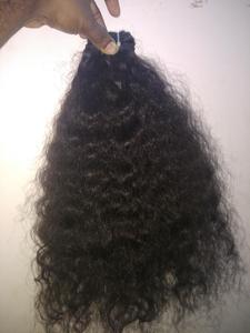 Alta calidad al por mayor indio sin procesar virgen Remy cabello humano que teje 100g máquina doble trama un donante pelos - Product Image 5