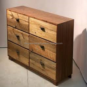Cassettiera antica in legno di recupero per soggiorno con fascino Vintage