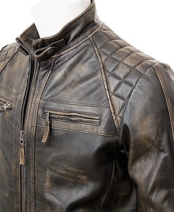 Veste en cuir d'agneau de haute qualité pour hommes, vente en gros, design personnalisé, vestes en cuir pour hommes de haute qualité - Product Image 2
