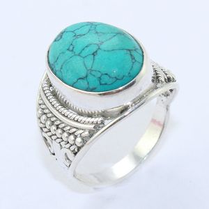บาหลีออกแบบพลอยสีฟ้าคราม925แหวนเงินสเตอร์ลิงเครื่องประดับขายส่ง - Product Image 2
