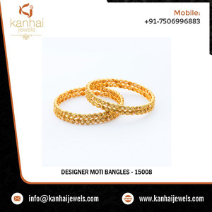 Gold Plated Antique Indian Traditional Wholesale <b>Bangles</b>, Exporters of High Gold Plated Jewellery in India - Product Image 2