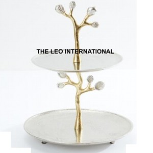 Base para Pastel Redonda de Resina Epoxi, Chapada en Oro, Decoración de Mesa para Bodas, Fiestas y Eventos, Base para Pastel de Lujo - Product Image 1