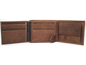 Sac à main court en cuir de vachette avec un design à trois volets comportant un portefeuille sûr et élégant pour les hommes conçu pour la durabilité - Product Image 4