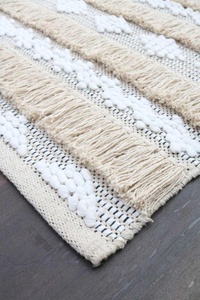 Tapis et ensembles en coton marocain de qualité supérieure Décoration intérieure douce à motifs géométriques - Product Image 3