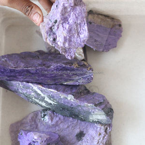 
 
 
 Piedras en Bruto de Charoita Natural, Color Morado con Azul y Rosa, Material de Piedra Preciosa Natural Sin Pulir, Origen Rusia (RU) Certificado - Product Image 3