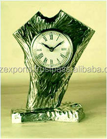 Reloj de escritorio de Metal y aluminio, niquelado - Product Image 2