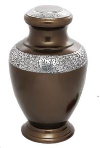 โกศทองเหลืองแข็งสำหรับผู้ใหญ่ที่เก็บขี้เถ้าโลหะที่ระลึก - Product Image 4