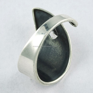 Anillo de Boda Ajustable de Plata de Ley 925 con Circonita Cúbica, Joyería con Incrustaciones, Venta al por Mayor del Proveedor - Product Image 4