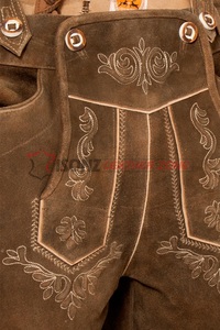 Custom Bavarian Lederhosen, Kniebund Hosen, Men ledersosen trachten Lederhosen pantalones de cuero con tirantes (Bavarian Garments - Product Image 3