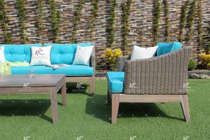 素敵な籐ソファ屋外用家具 - Product Image 3