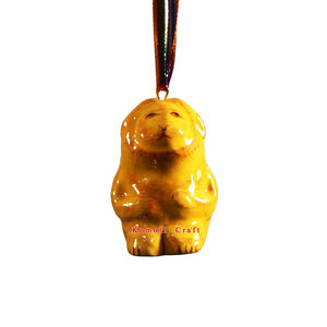 Ornements de noël mignons en papier de singe, animaux mache sur mesure - Product Image 1