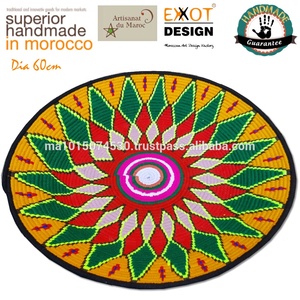 Original Moroccan Bowl Shaped Eco-Friendly Multifunction <b>Woven</b> Palm Leaves High Quality EXXOT DESIGN Storage <b>Basket</b> - Product Image 2