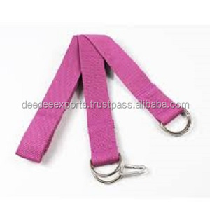 Cinturón de Yoga de algodón personalizado de alta calidad para ejercicio de Yoga óptimo para levantamiento de pesas OEM Etiqueta Privada India tamaño personalizado - Product Image 5
