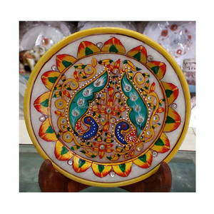 Placa de mármol colorida con diseño hecho a mano - Product Image 1