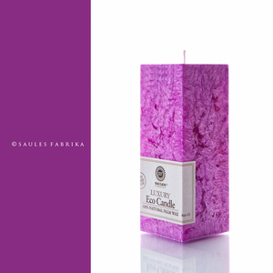 Vela rectangular de cera de palma hecha a mano, 15,5 cm de altura, decoración natural ecológica para el hogar 100% - Product Image 3