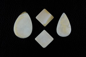 ขายส่ง4ชิ้นเกรด AAA ธรรมชาติสีขาวตัด mookite cabochons สไตล์สวยสำหรับทำเครื่องประดับ - Product Image 3