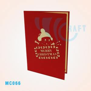 Carte de vœux de Noël 3D faite à la main en papier découpé par Viet-craft de Hanoï - Product Image 4