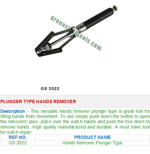 Removedor de manos tipo émbolo GS 2022 Herramientas de joyería para joyeros - Product Image 2