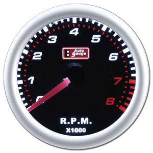 Medidor de RPM analógico con pantalla LED blanca de lente ahumada de 52mm - Product Image 1