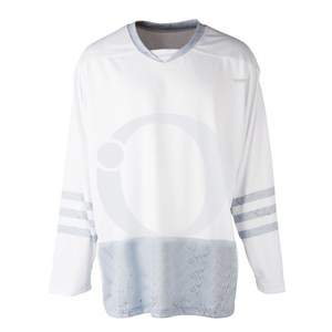 Camiseta de Hockey personalizada Unisex, conjunto de bordado de azul en blanco, ropa deportiva con Logo, OEM - Product Image 2