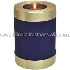 Candle Light / Tealight Brass Funeral <b>Urn</b> - Product Image 4