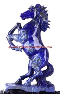 Escultura de Elefante Tallada en Piedra Natural de Lapislázuli, Figuras de Animales en Lapislázuli - Product Image 2