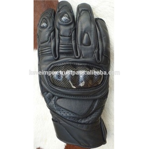 Équipement de moto Matériau cuir Gants de course de moto respirants Noir Imperméable Logo personnalisé Temps extérieur - Product Image 2