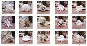 Vente en gros de fleurs artificielles en herbe de Sola, décorations d'intérieur écologiques faites à la main pour Noël - Product Image 3
