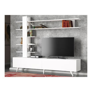 Exclusivo aglomerado de lujo Aleyna Tv Unit White de Turkiye Best Seller - Product Image 1