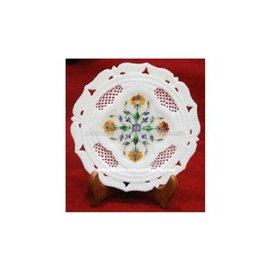 Plaque de marbre décorative sculptée à la main - Product Image 1