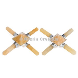 Générateur de guérison de pyramide d'aventurine jaune Reiki - Product Image 1