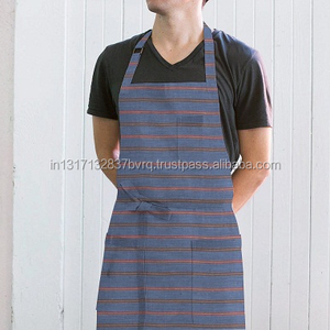 Delantales de cintura de algodón personalizados al por mayor opción en blanco disponible - Product Image 1