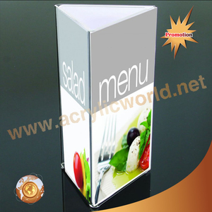 Soporte de menú acrílico, estante de señal de menú de 3 caras - Product Image 6
