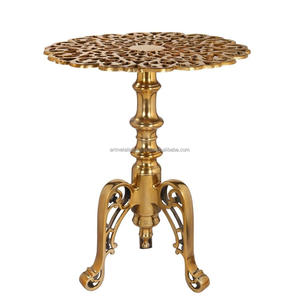 โต๊ะกลมอลูมิเนียมคุณภาพสูงทนทานดีไซน์ทันสมัยเหมาะสำหรับใช้ในบ้านกลางแจ้งเหมาะสำหรับสำนักงานและคาเฟ่ - Product Image 1