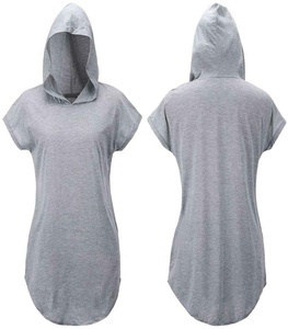 ชุดเดรสสเวตเชิ้ตสีเทาแขนยาวลำลองสำหรับผู้หญิงใหม่เสื้อกีฬาทรงหลวมแบบสวมหัวระบายอากาศ - Product Image 4