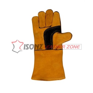 Gants de sécurité industriels en cuir véritable pour le soudage de gants de travail antidérapants anti-coupures et anti-chocs - Product Image 3