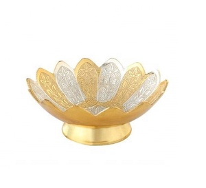 ชามทองเหลืองสำหรับตกแต่งดีไซน์ลายนูนออกแบบได้ตามต้องการจากโรงงานขายตรง - Product Image 1