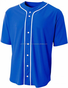 GLOBAL APPAREL Maillots de baseball personnalisés - Manches courtes, séchage rapide, respirants, antibactériens, grandes tailles, unisexe, en stock, vente en gros - Product Image 1