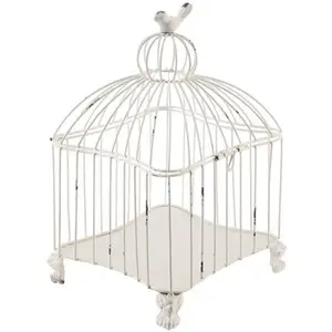 Yeni tasarım satış metal tel dekoratif kuş kafesleri düğün için