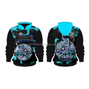 Sudaderas con Capucha de Béisbol con Diseño de Zombis, Sudaderas con Capucha de Terror - Product Image 4