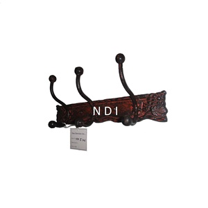 Crochets muraux en aluminium et métal pour salle de bain et cuisine Décoration murale Crochet à vêtements à double paroi Lanterne murale Sac - Product Image 4