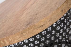 Mesas de centro de Material de hierro con tapa de madera de Metal perforado de lujo moderno, gran oferta para uso en gimnasio en casa, estilo de diseño tradicional fijo - Product Image 2