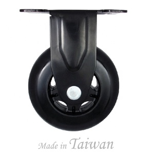 Roulettes fixes en PU plates CCE Caster de 3 pouces - Product Image 3