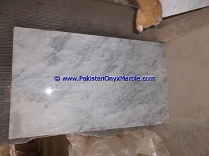 กระเบื้องหินอ่อนสีขาว ziarat หินธรรมชาติขัด400x400มม. และ150x150มม. กระเบื้องปูพื้นและผนัง100% ขัดเงา - Product Image 6