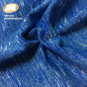 Tissu blub à rayures épaisses, en nylon et polyester, spandex, couleur bleue, pour t-shirt - Product Image 5
