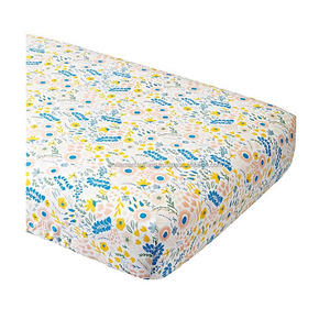 100 Organic Single Jersey Plain and Printed Standard Cotton Baby Crib Sheet Set High Quality Custom Fitted Crib Sheet. - Product Image 1