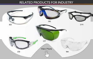 Lunettes de sécurité industrielle à lentille PC à <span class=keywords><strong>impact</strong></span> élevé avec fonction antidérapante