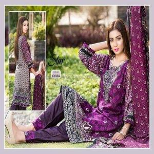 Vêtements d'hiver de créateur pour femmes les plus vendus Lenin salwar kameez/robe pakistanaise costume salwar pour femmes - Product Image 2