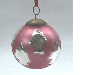 Décorations de Noël design élégantes boules de verre rondes de 10cm pour ornements suspendus intérieurs et extérieurs - Product Image 4